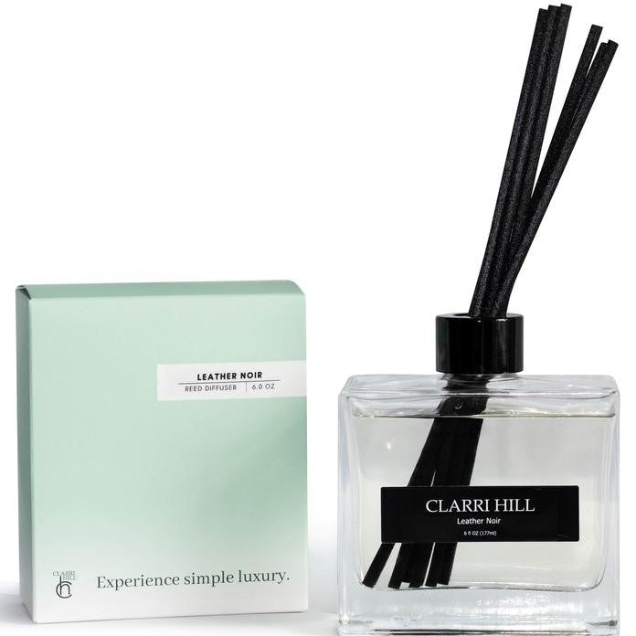 Leather Noir Reed Diffuser.